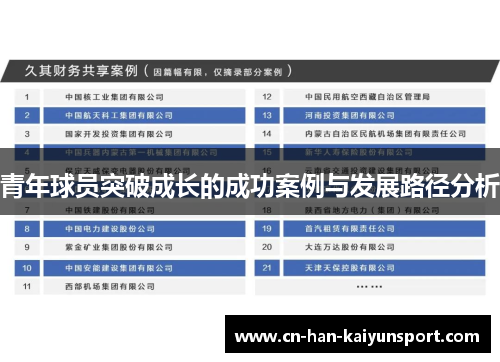 青年球员突破成长的成功案例与发展路径分析 青年球员突破成长的成功案例与发展路径分析